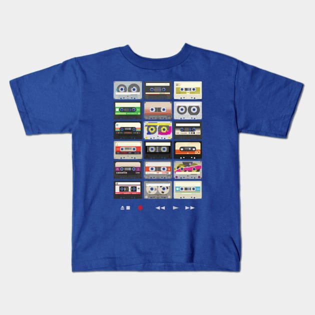 Mixtapes Kids T-Shirt by avoidperil